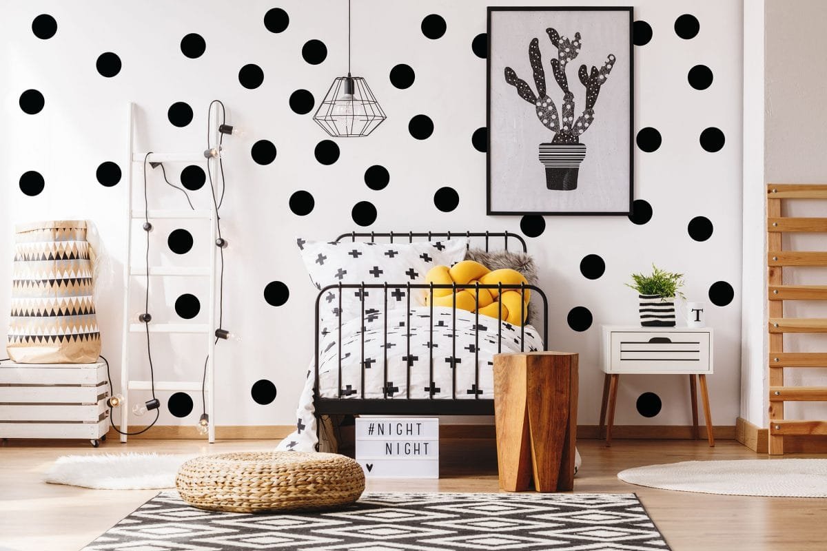 Large Polka Dots Wall Decals Removable Wallpapers, Wall Stickers