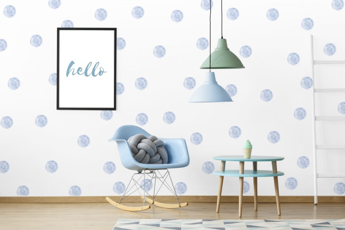 Watermark Polka Dots Wall Decals Removable Wallpapers, Wall Stickers