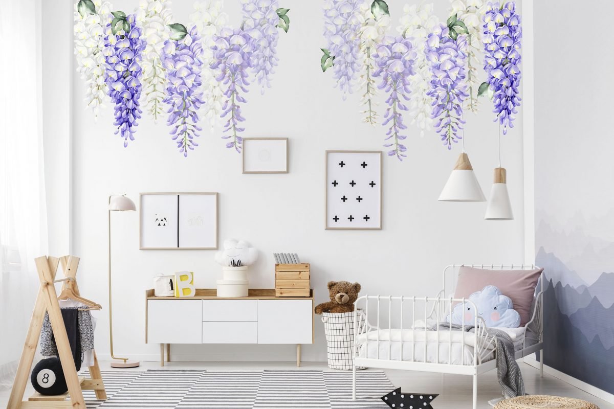 Wisteria Wall Decals - Purple Set - Removable Wallpapers, Wall Stickers &  Wall Decals Australia