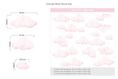 Clouds Wall Decal Set