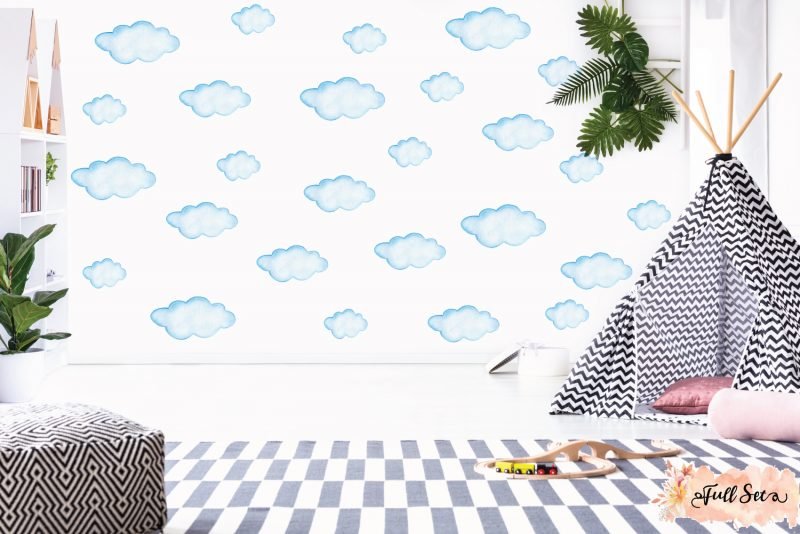 Cloud Wall Decal Set