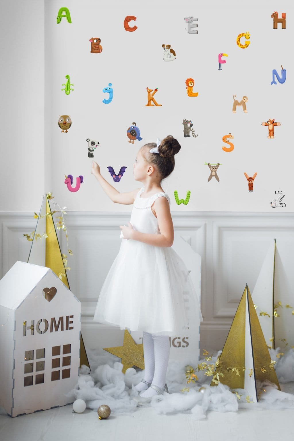 Kids Alphabet Wall Decal Set - Removable Wallpapers, Wall Stickers ...