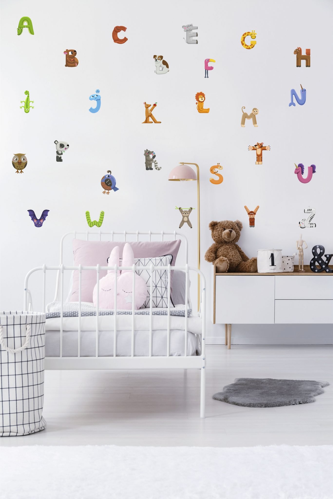 Kids Alphabet Wall Decal Set - Removable Wallpapers, Wall Stickers ...