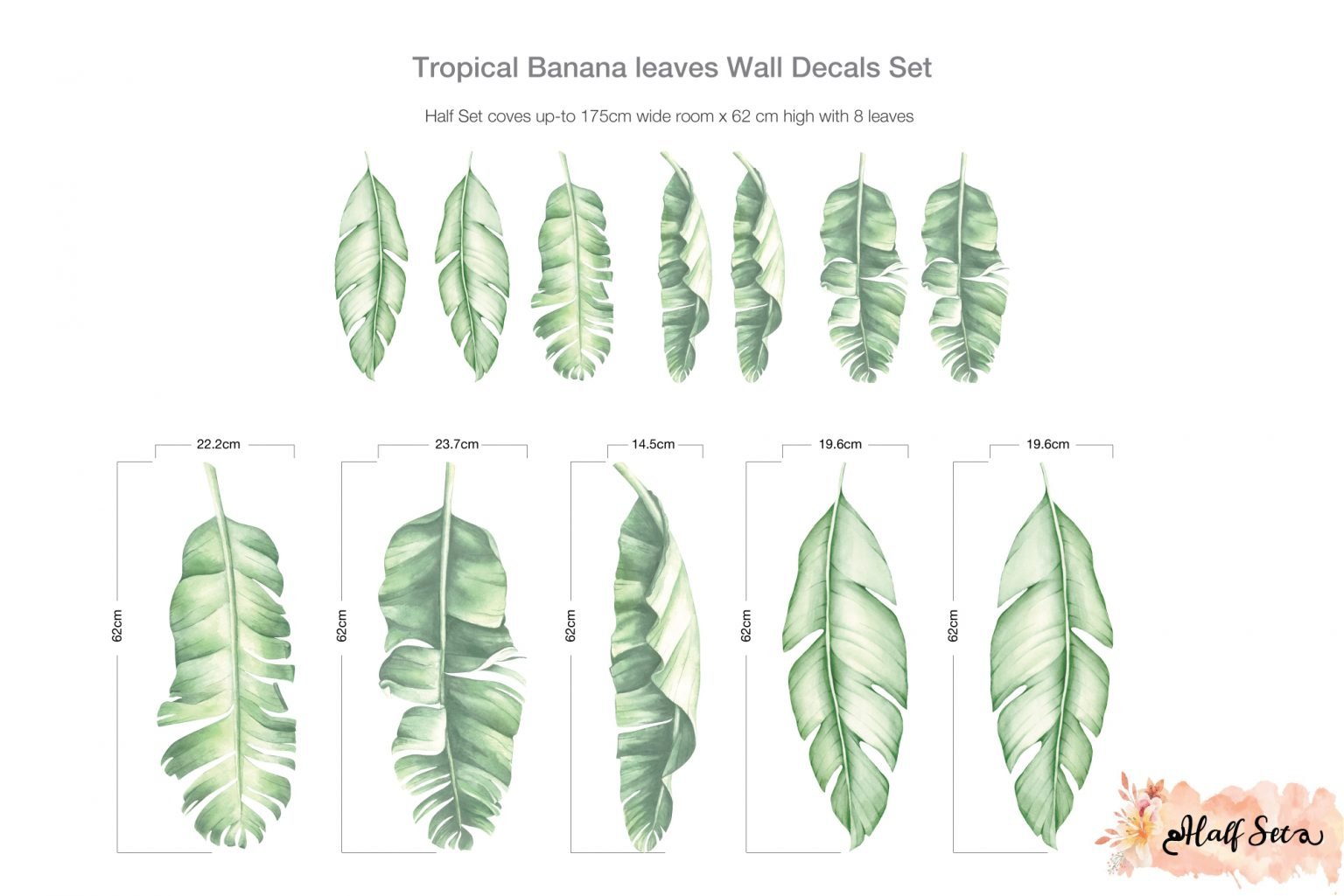 Stunning Foliage Wall Decals Set image