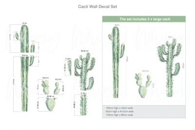 Cacti Wall Decal Set