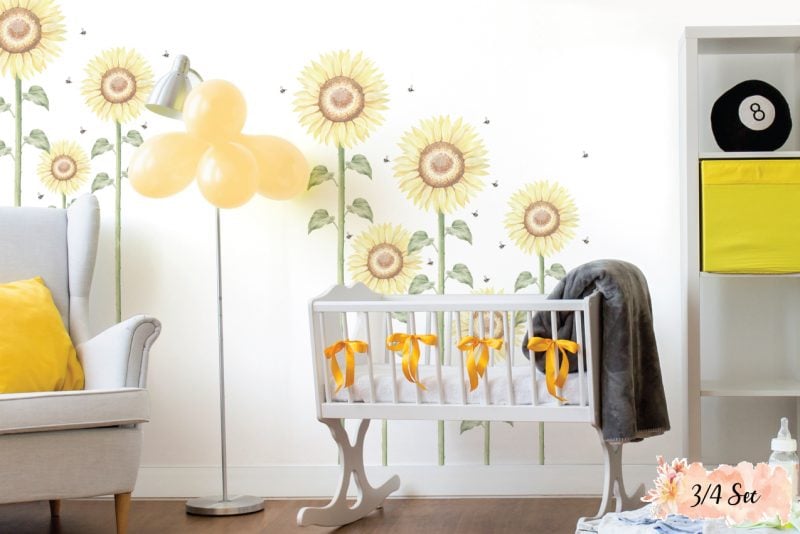 Sunflower-Large-3-4-set-wall-decals-02