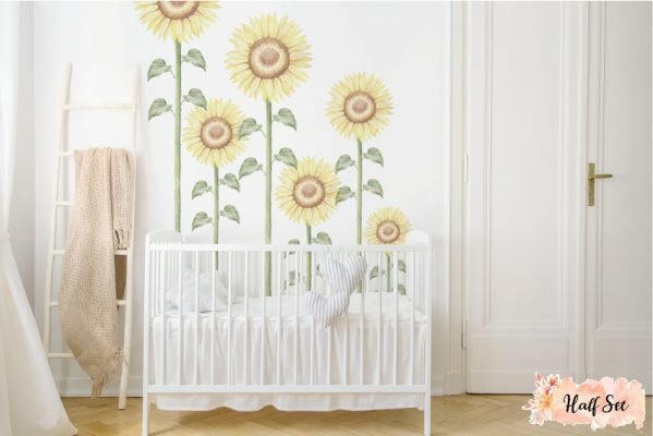 Sunflower LARGE Wall Decals - Removable Wallpapers, Wall Stickers ...