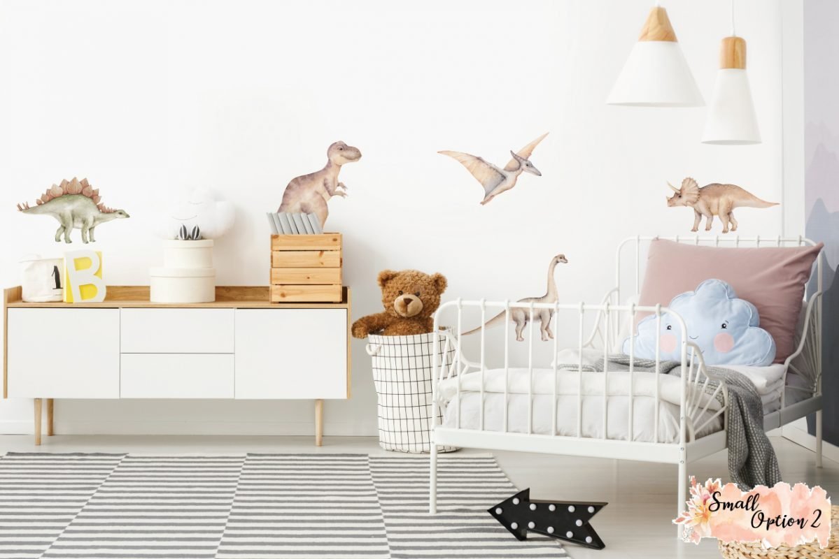 Small DINOSAUR Wall Decals Removable Wallpapers, Wall Stickers & Wall