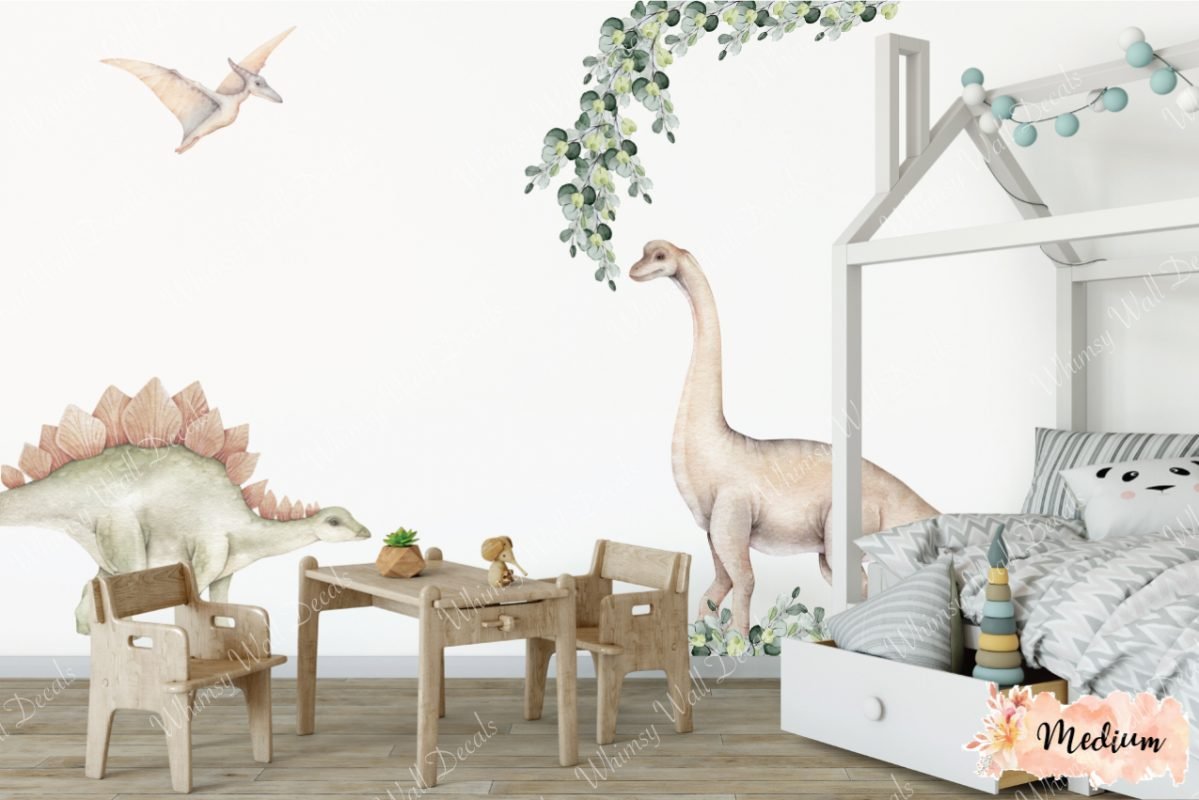 Medium DINOSAUR Wall Decals Removable Wallpapers, Wall Stickers