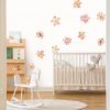 Floating-Peach-Flowers-Wall-Decals-02