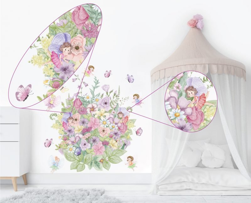 Fairy Garden Wall Decals Set