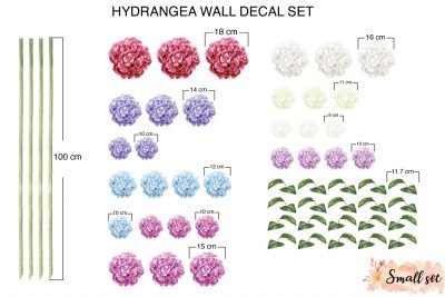 Small_Hydrangea-wall-decals_Sizes