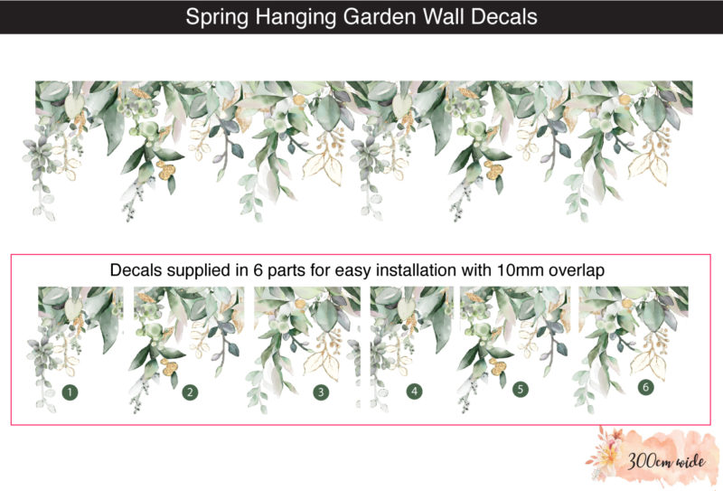 Spring-hanging-Garden-Wall-decals_Size_300cms