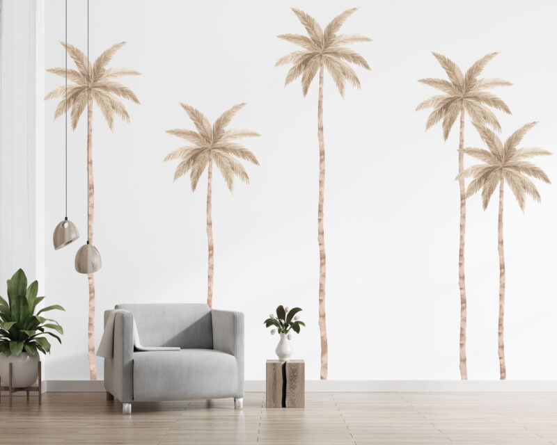 Palm Tree Beige Large Wall Decals_01