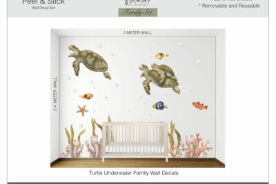 Turtle-Family_Swimming