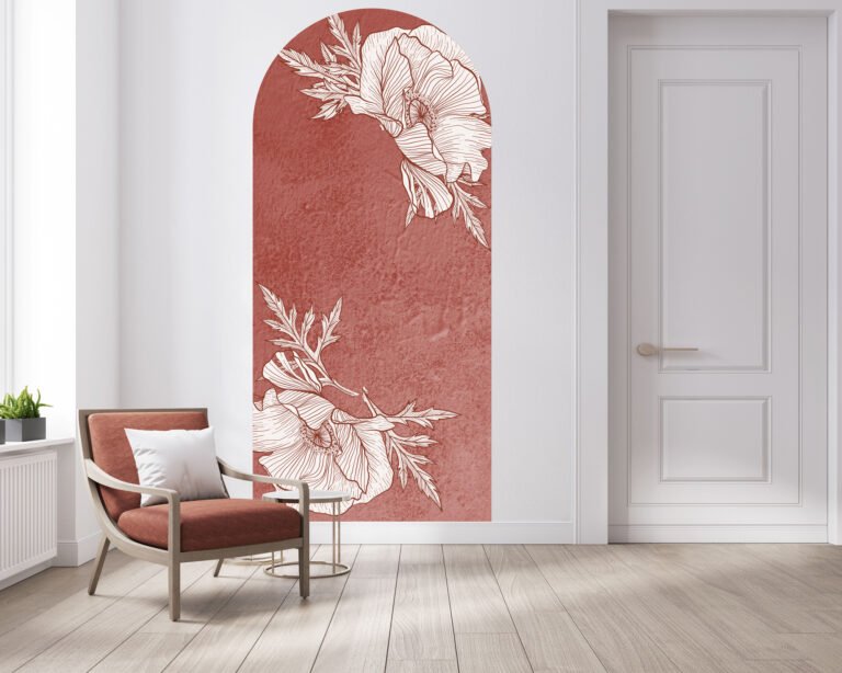 Botanical Arch Decals Removable Wallpapers, Wall Stickers & Wall