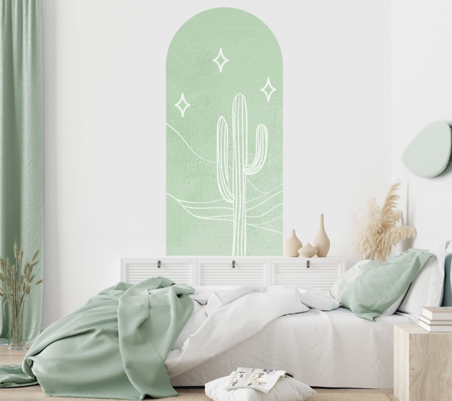 Desert Cactus Arch Wall Decals Removable Wallpapers, Wall Stickers & Wall Decals Australia