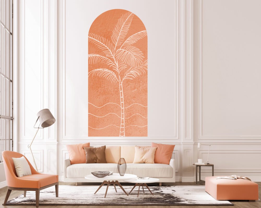 Palm Arch Wall Decals Removable Wallpapers, Wall Stickers & Wall