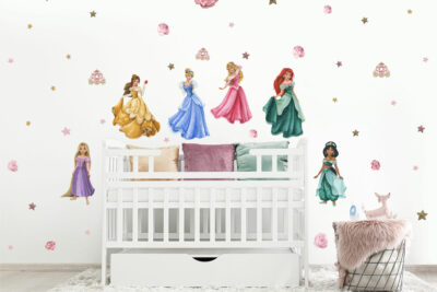 Tanlaby Princess Wall Stickers Girls