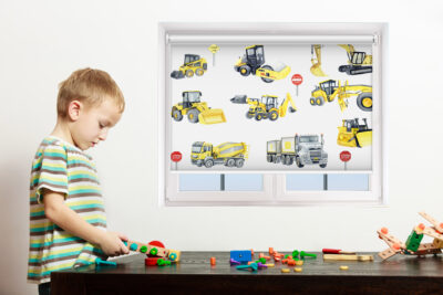 Construction Equipments - Printed Roller Blind