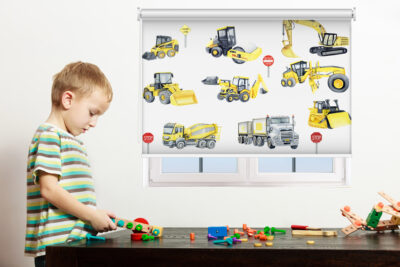 Construction Equipments - Printed Roller Blind