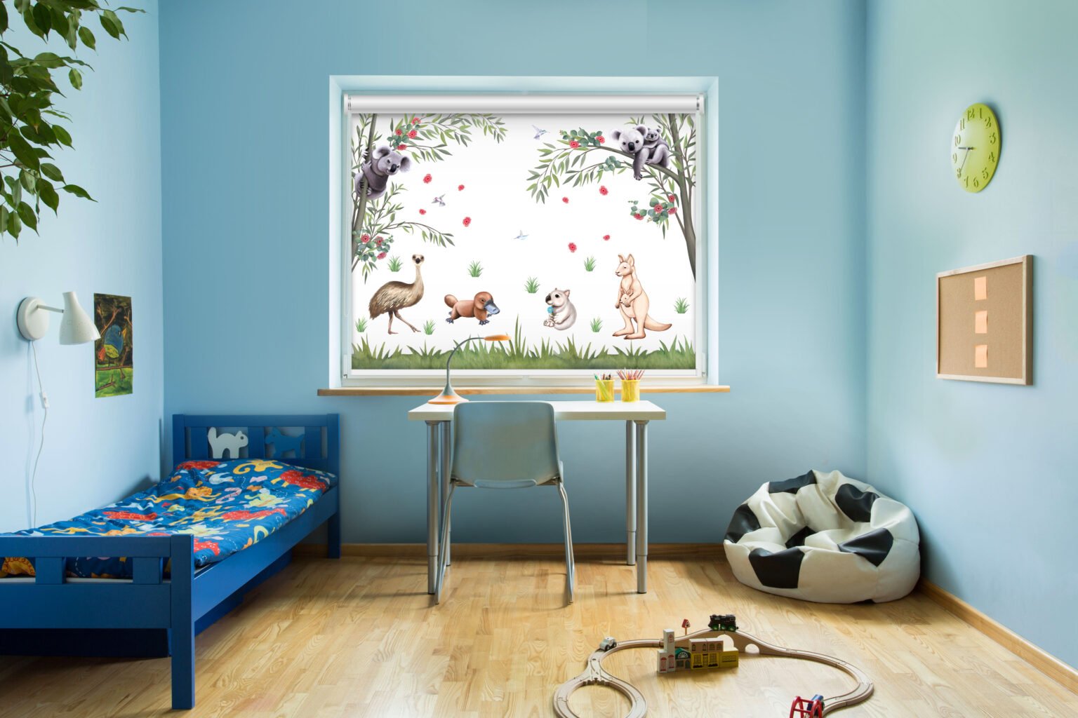 Australian Native Animals Printed Roller Blind Removable Wallpapers
