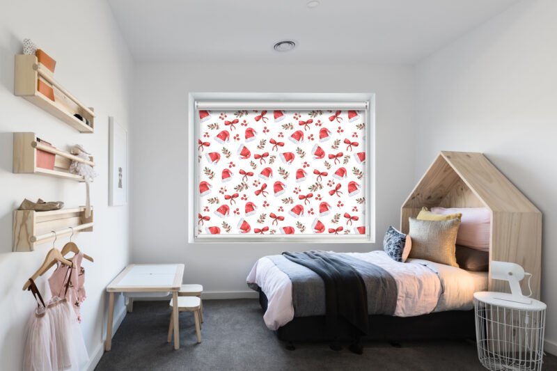 Santa's Hats - Printed Roller Blind