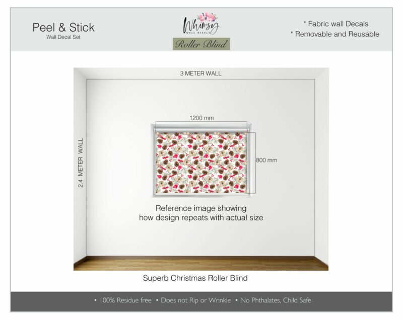 Superb Christmas - Printed Roller Blind