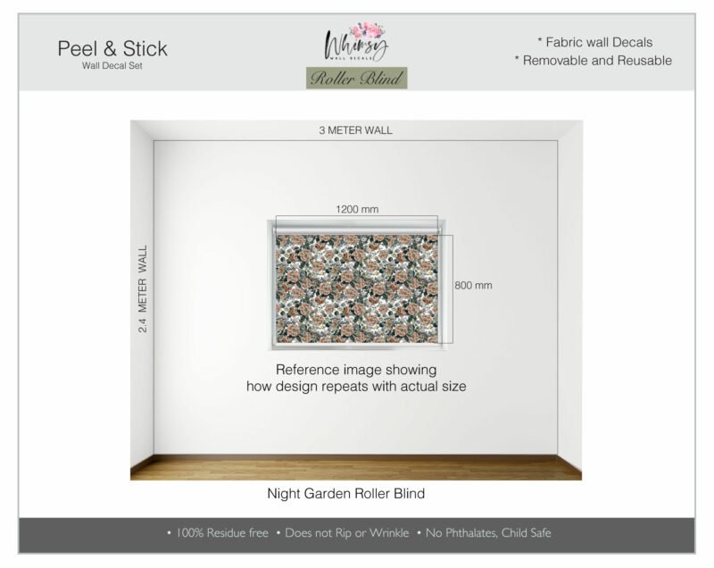 Night Garden - Printed Roller Blind