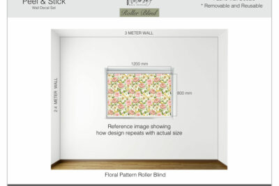 Floral Pattern - Printed Roller Blind