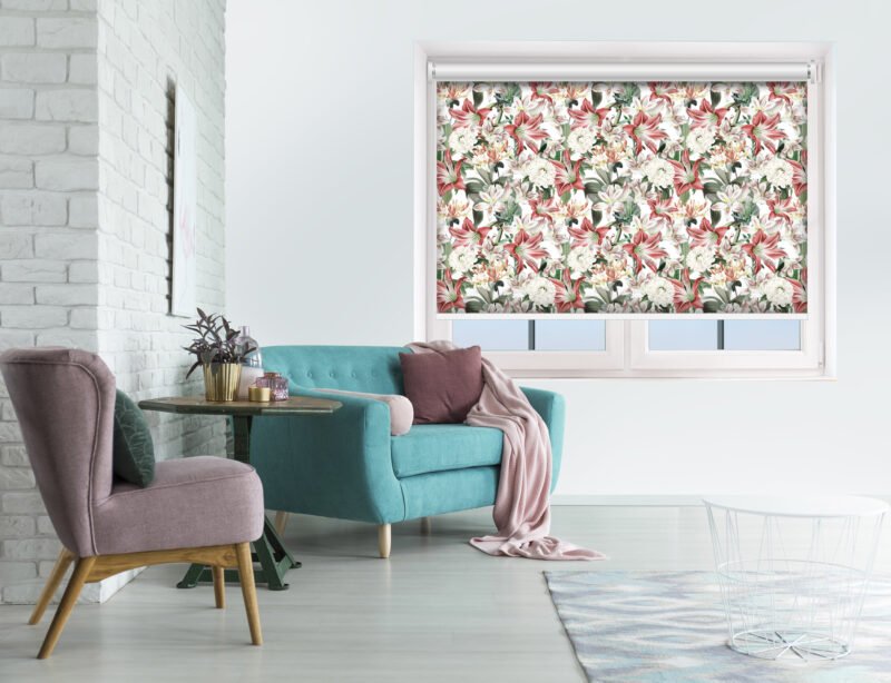 Romantic Lilies - Printed Roller Blind