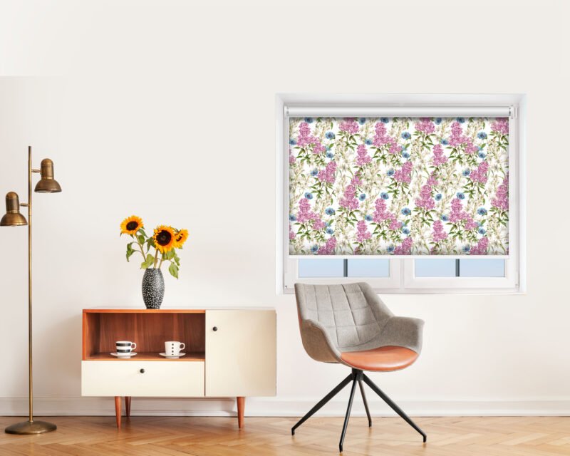 Pink Lilac - Printed Roller Blind