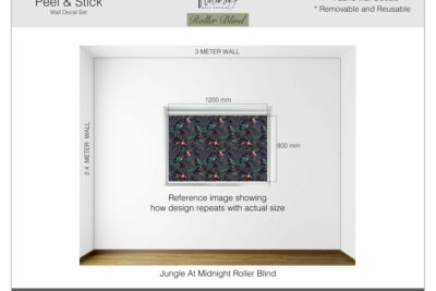 Jungle At Midnight - Printed Roller Blind