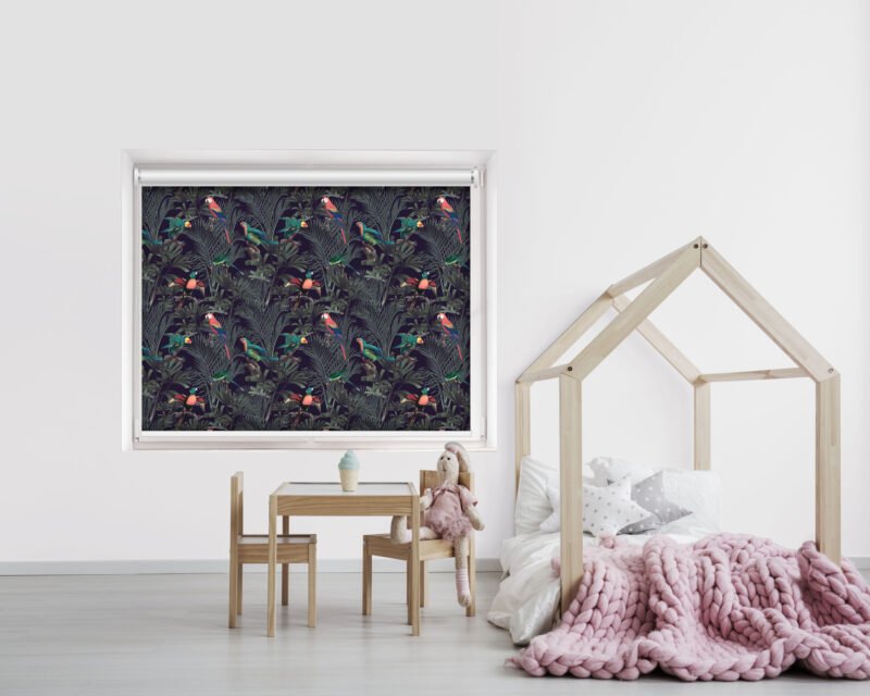 Jungle At Midnight - Printed Roller Blind