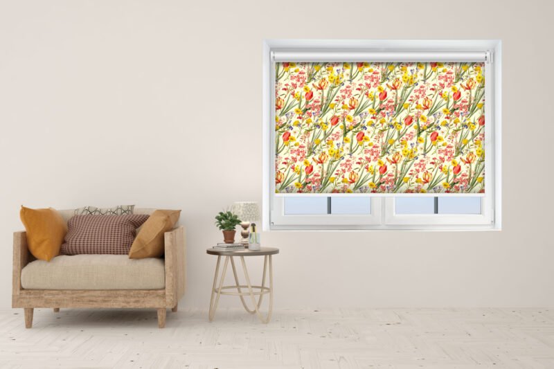 Spring Flowers - Printed Roller Blind