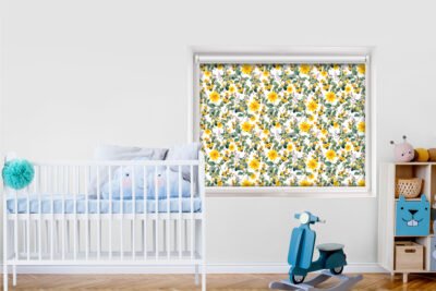 Yellow Flowers- Printed Roller Blind