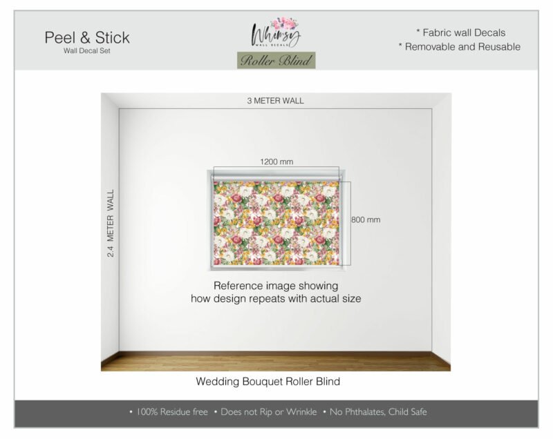 Wedding Bouquet - Printed Roller Blind