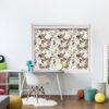 White Flowers - Printed Roller Blind