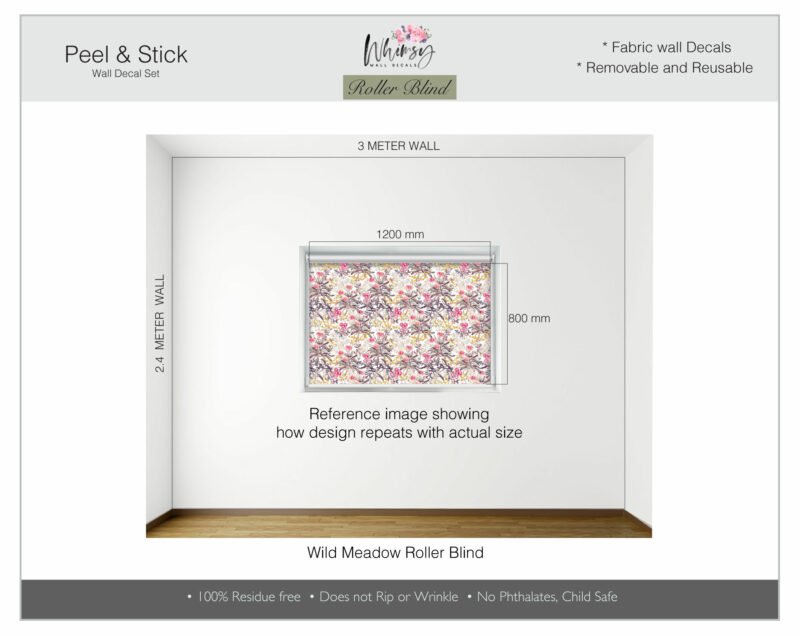 Wild Meadow - Printed Roller Blind