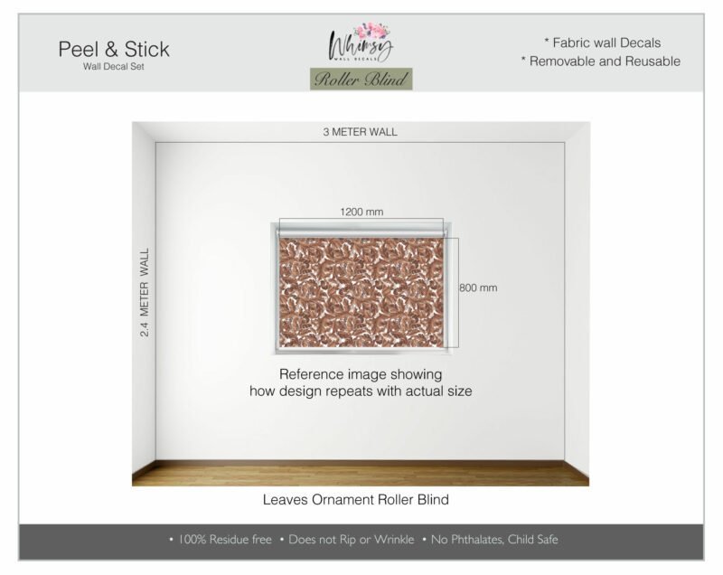 Leaves Ornament - Printed Roller Blind