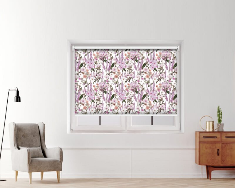 Pink Garden - Printed Roller Blind