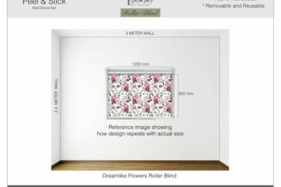 Dreamlike Flowers - Printed Roller Blind