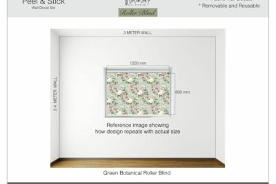 Green Botanical - Printed Roller Blind