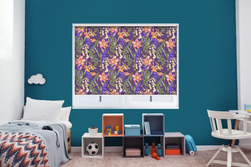 Vivid Floral - Printed Roller Blind