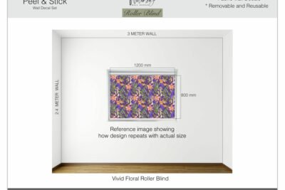 Vivid Floral - Printed Roller Blind