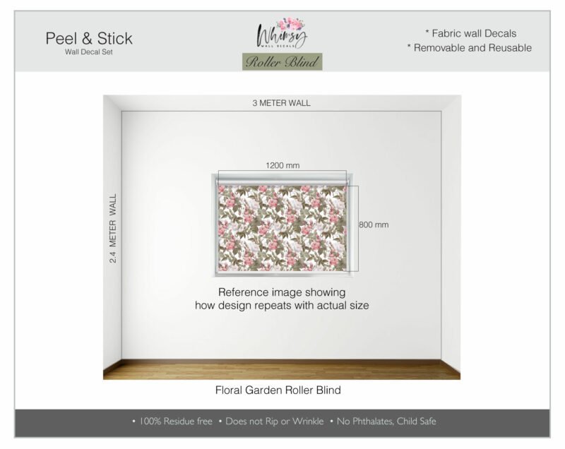 Floral Garden - Printed Roller Blind