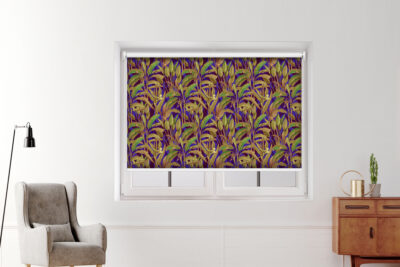 Colorful Exotic leaves - Printed Roller Blind