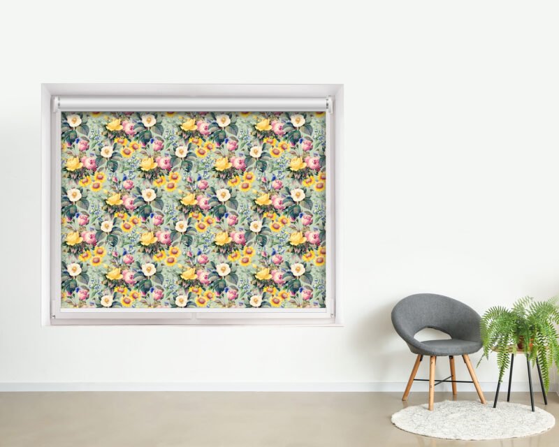 Sunny Flowers - Printed Roller Blind