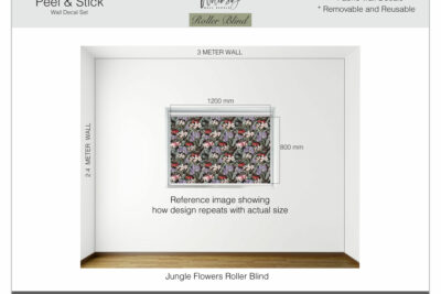 Jungle Flowers - Printed Roller Blind