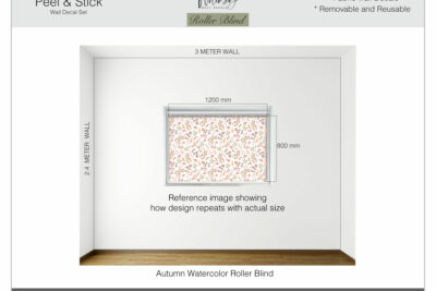Autumn Watercolor - Printed Roller Blind